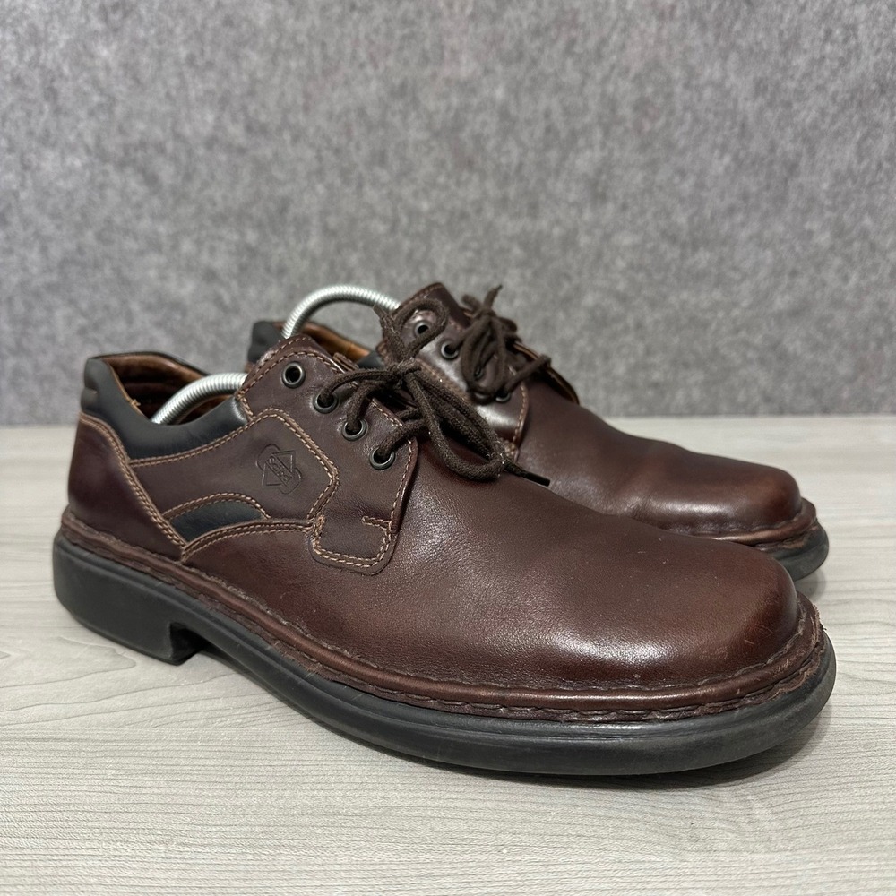 Josef Seibel Mens Brown Leather Lace Up Oxford Dress Shoes Size 46 EU 12-12.5 US